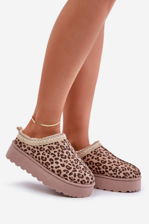 Bruine Sneeuwlaarzen Met Platform En...