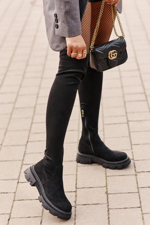 Dames Hoge Laarzen Tot Boven De Knie... Dames Hoge Laarzen Tot Boven De Knie...