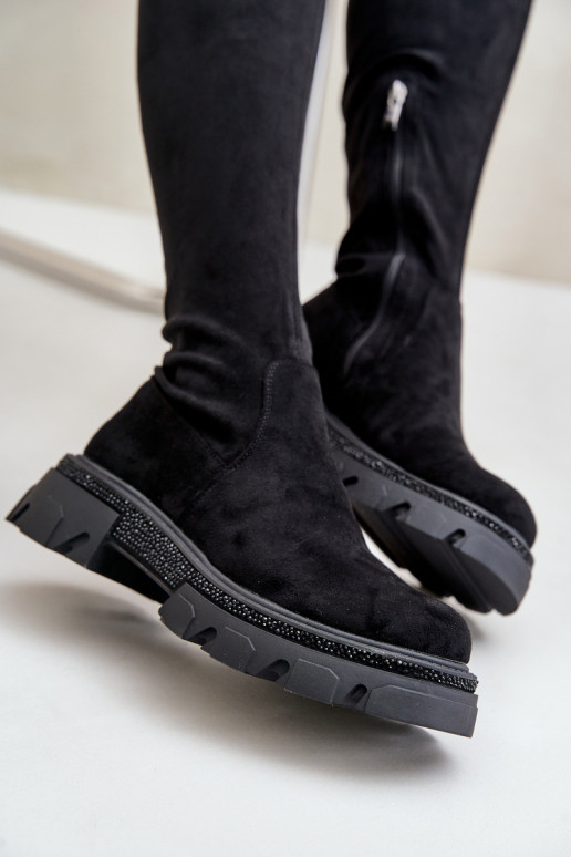 Dames Hoge Laarzen Tot Boven De Knie... Dames Hoge Laarzen Tot Boven De Knie...