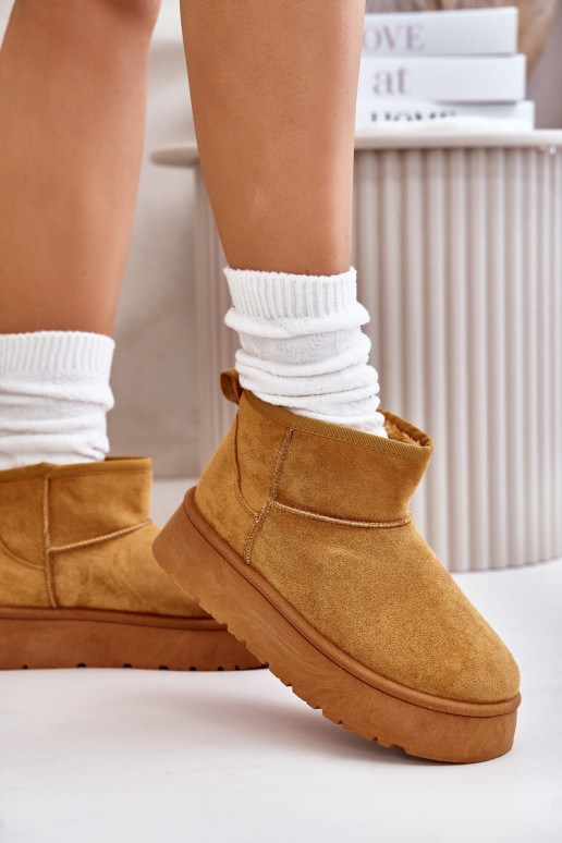 Bruine Lage Sneeuwlaarzen Met...