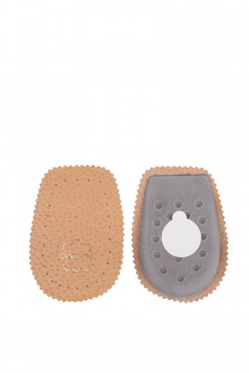Coccine Beige inlegzolen van natuurlijk leer 2