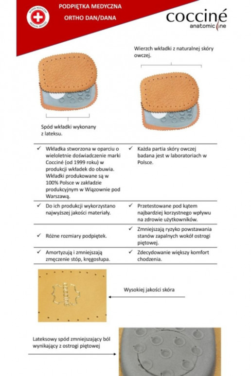 COCCINE ORTHO DAN Hak sokken Op Ostrogi PiętoIne COCCINE ORTHO DAN Hak sokken Op Ostrogi PiętoIne