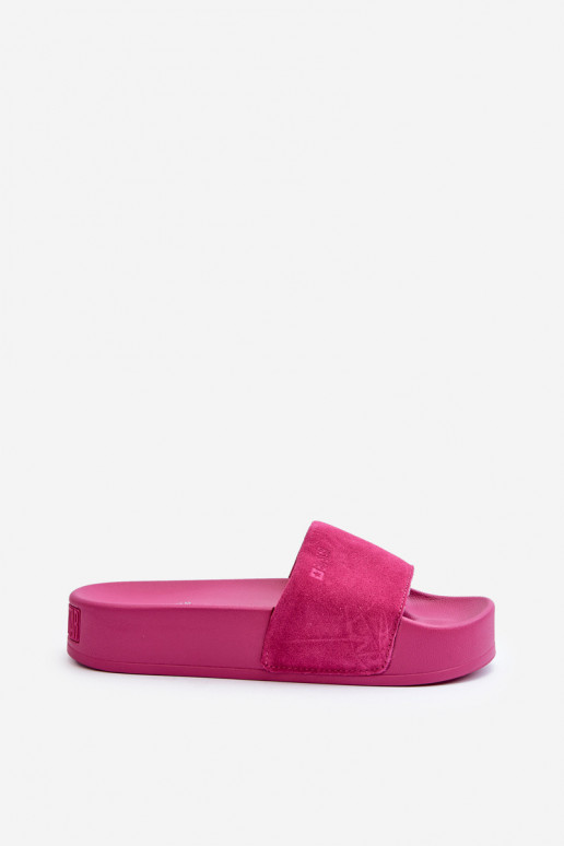 Dames Slippers met platform van suède Big Star NN274A672 roze Dames Slippers met platform van suède Big Star NN274A672 roze