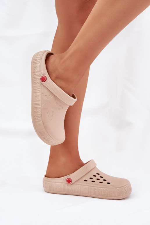 Dames LichtgeInicht pantoffels Big Star II275012 beige Dames LichtgeInicht pantoffels Big Star II275012 beige