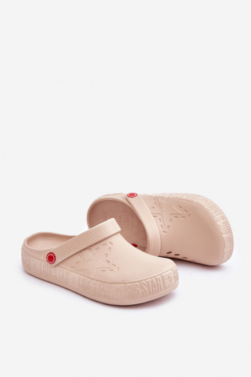 Dames LichtgeInicht pantoffels Big Star II275012 beige Dames LichtgeInicht pantoffels Big Star II275012 beige