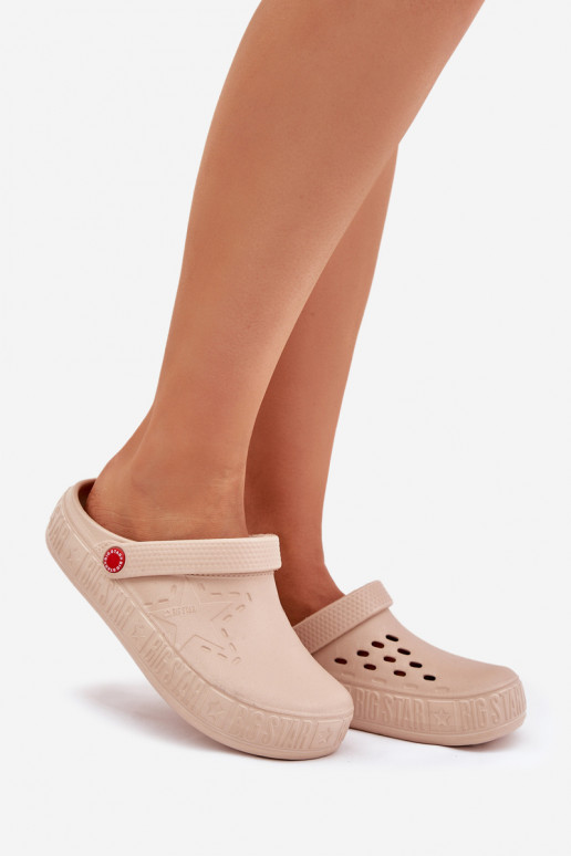 Dames LichtgeInicht pantoffels Big Star II275012 beige Dames LichtgeInicht pantoffels Big Star II275012 beige