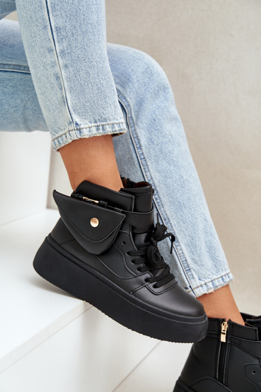Hoog Sneakers model schoenen met extra pit met platform zInart Saramis Hoog Sneakers model schoenen met extra pit met platform zInart Saramis