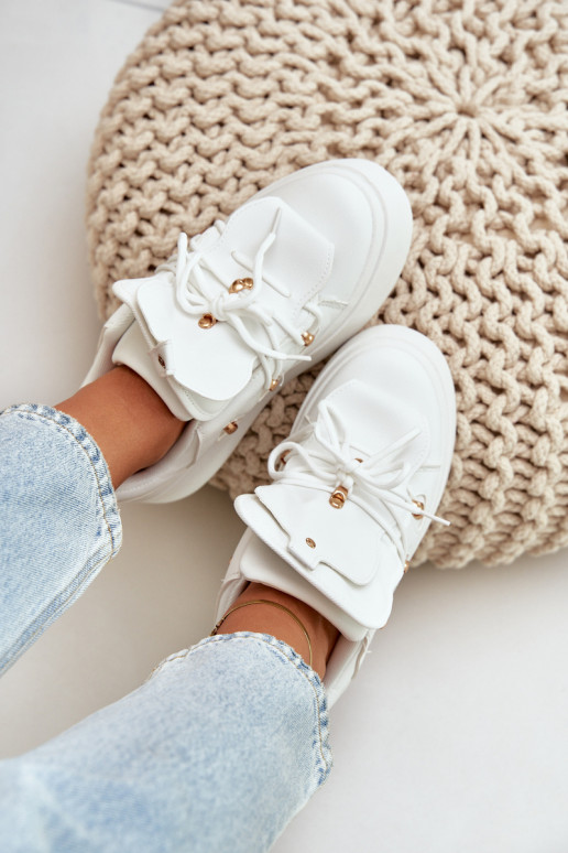 Sneakers model schoenen Dames met platform Initte kleur Dolistana Sneakers model schoenen Dames met platform Initte kleur Dolistana