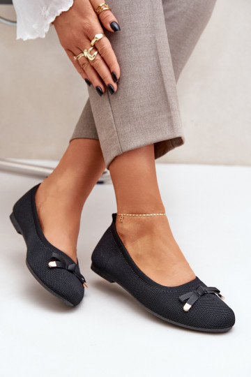 Gaas Ballerinas met linten zInart Bianila
