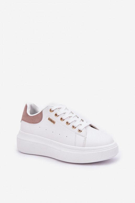 Sneakers model schoenen Dames met platform van ecoleer Initte kleur Lelandine