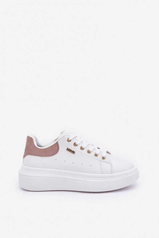 Sneakers model schoenen Dames met platform van ecoleer Initte kleur Lelandine