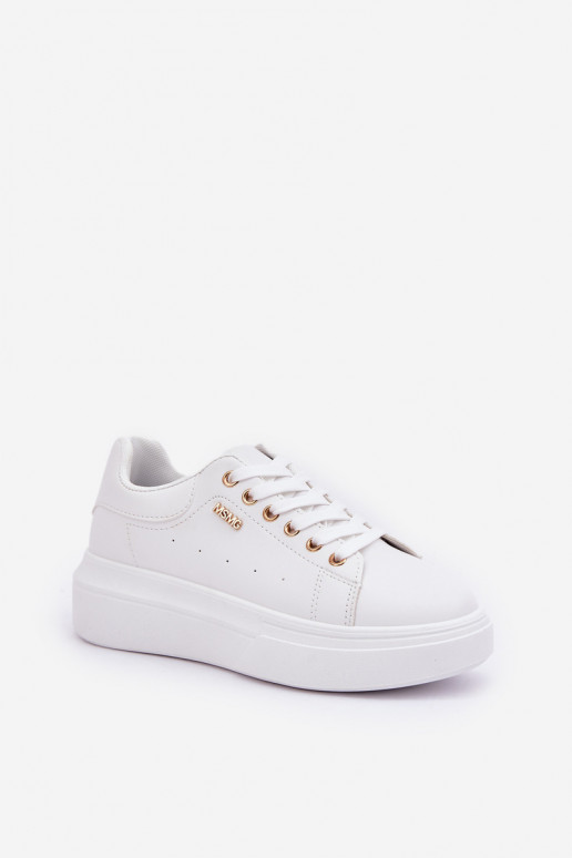 Sneakers model schoenen Dames met platform van ecoleer Initte kleur Lelandine