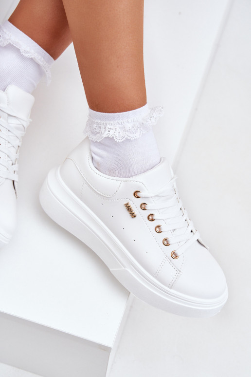 Sneakers model schoenen Dames met platform van ecoleer Initte kleur Lelandine