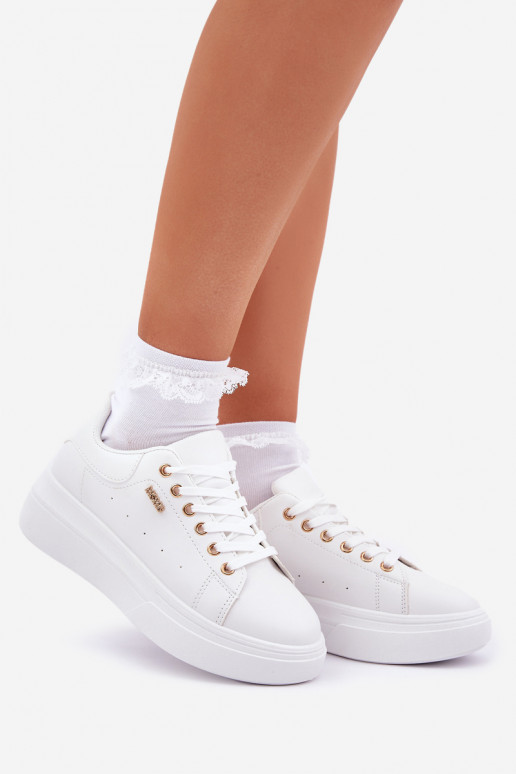 Sneakers model schoenen Dames met platform van ecoleer Initte kleur Lelandine