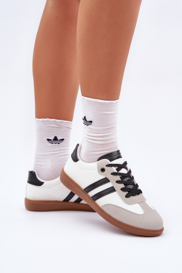 Lage sneakers met witte-zwarte kleur Loredis 2