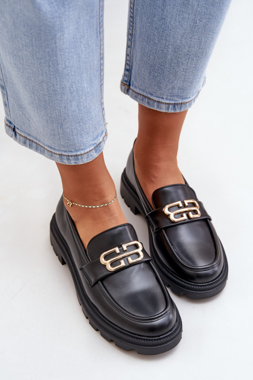 dames mocassins Ze gouden kleurm Detalem zInart Trionna