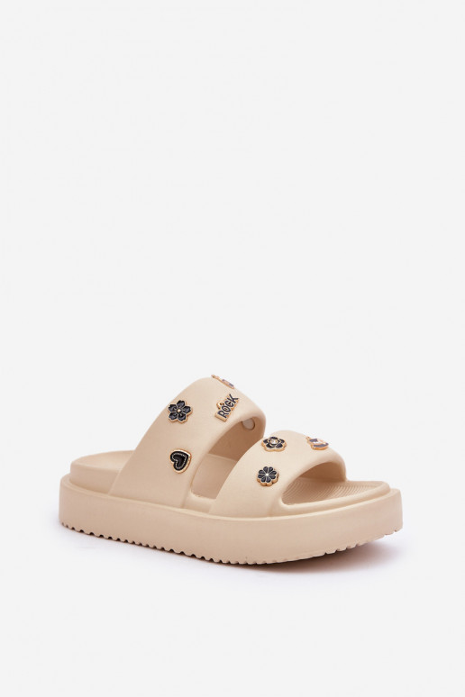 LichtgeInicht pantoffels Damespantoffels Z Przypinkami beige Ravanala LichtgeInicht pantoffels Damespantoffels Z Przypinkami beige Ravanala