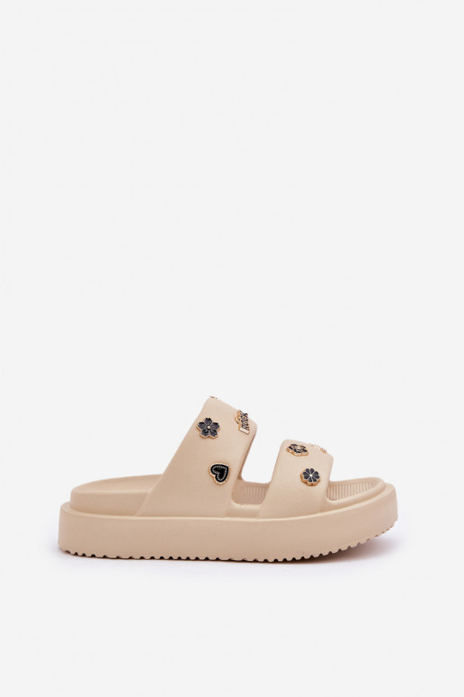 LichtgeInicht pantoffels Damespantoffels Z Przypinkami beige Ravanala LichtgeInicht pantoffels Damespantoffels Z Przypinkami beige Ravanala