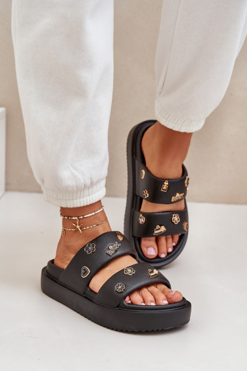 LichtgeInicht pantoffels Damespantoffels Z Przypinkami zInart Ravanala