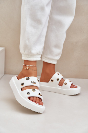 Lichte slippers Dames slippers wit Ravanala 2