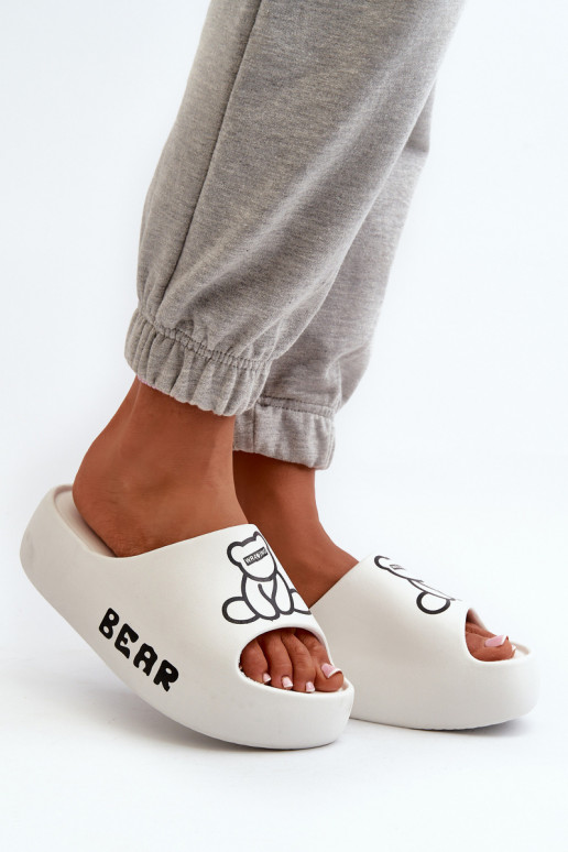 LichtgeInicht pantoffels Damespantoffels met trendy massieve zolen Met Beer Initte kleur Lamira LichtgeInicht pantoffels Damespantoffels met trendy massieve zolen Met Beer Initte kleur Lamira