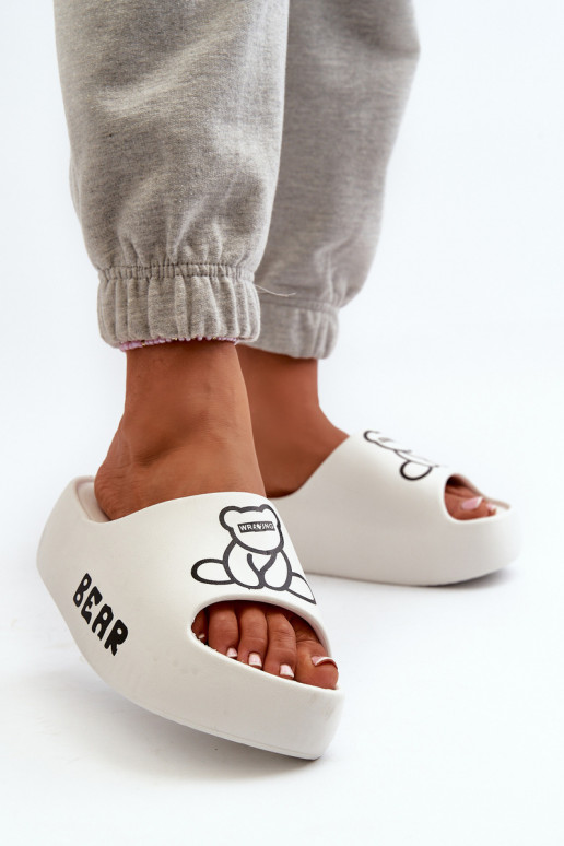LichtgeInicht pantoffels Damespantoffels met trendy massieve zolen Met Beer Initte kleur Lamira LichtgeInicht pantoffels Damespantoffels met trendy massieve zolen Met Beer Initte kleur Lamira