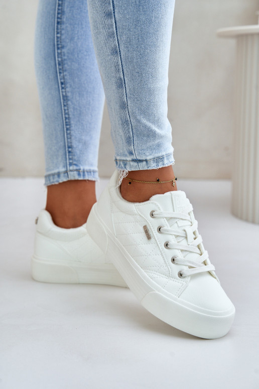 Big Star witte platform instappers... Big Star witte platform instappers...