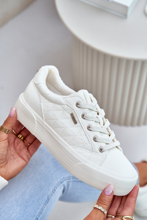 Big Star witte platform instappers... Big Star witte platform instappers...