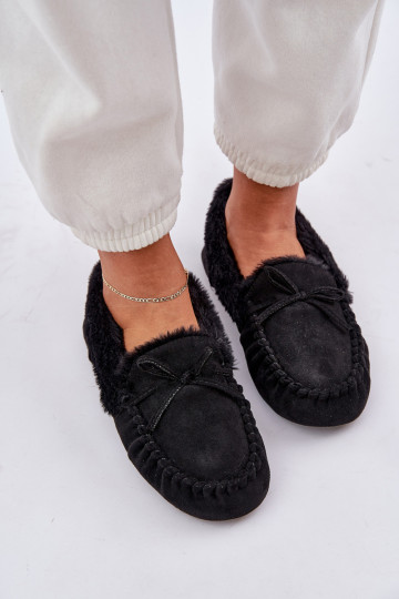 Mocassins Slippers Dames met bont zInart Kleogoria
