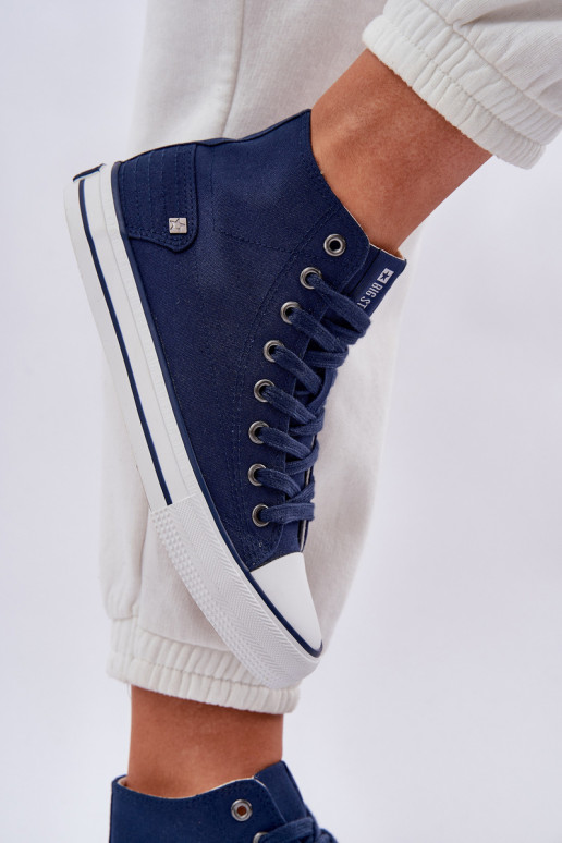 Dames vrijetijdsschoenen met laarzen Big Star DD274333 donkerblauIn Dames vrijetijdsschoenen met laarzen Big Star DD274333 donkerblauIn