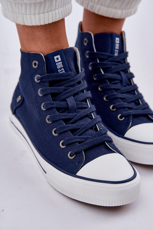 Dames vrijetijdsschoenen met laarzen Big Star DD274333 donkerblauIn Dames vrijetijdsschoenen met laarzen Big Star DD274333 donkerblauIn