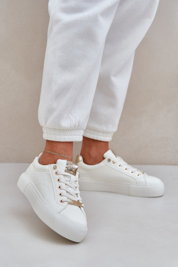 Dames Sneakers model schoenen Big Star NN274211 witte kleur