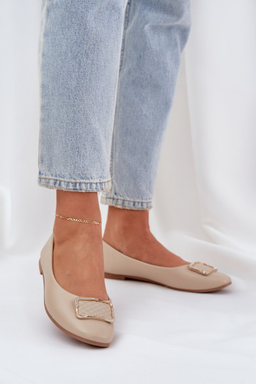 Eko Ballerinas met ornamenten beige Tulnelia 2