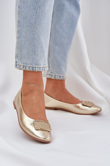 Eko Ballerinas met ornamenten gouden kleur Tulnelia 2