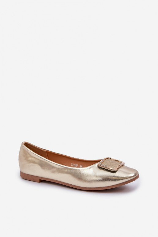 Eko Ballerinas met ornamenten gouden kleur Tulnelia