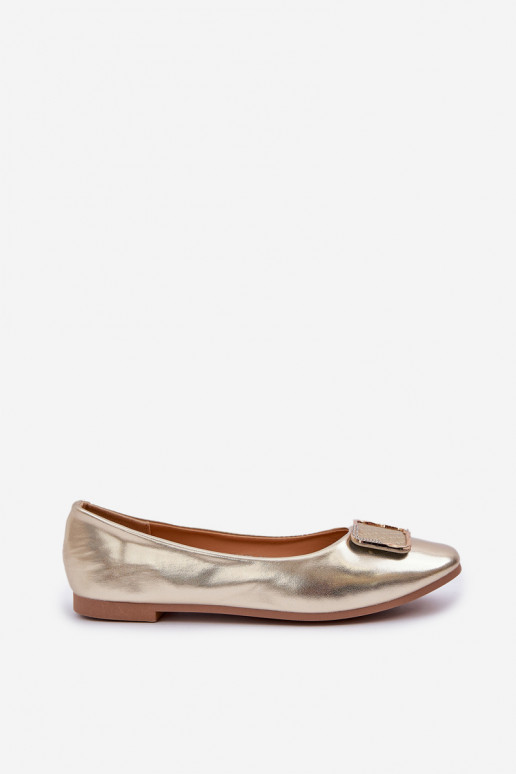 Eko Ballerinas met ornamenten gouden kleur Tulnelia