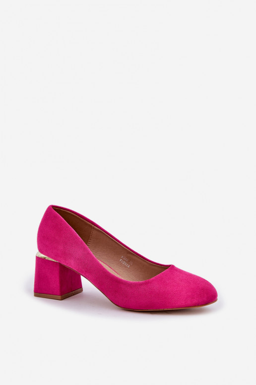 Eko Suede schoenen met hakken roze Veniffia