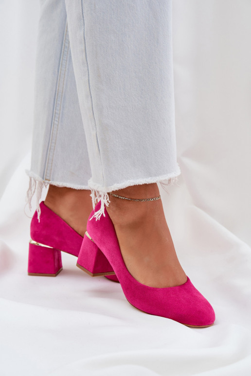 Eko Suede schoenen met hakken roze Veniffia