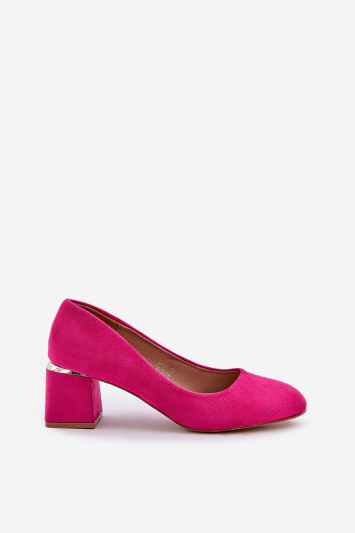 Eko Suede schoenen met hakken roze Veniffia