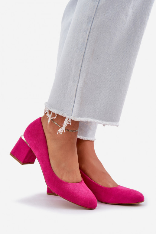 Eko Suede schoenen met hakken roze Veniffia