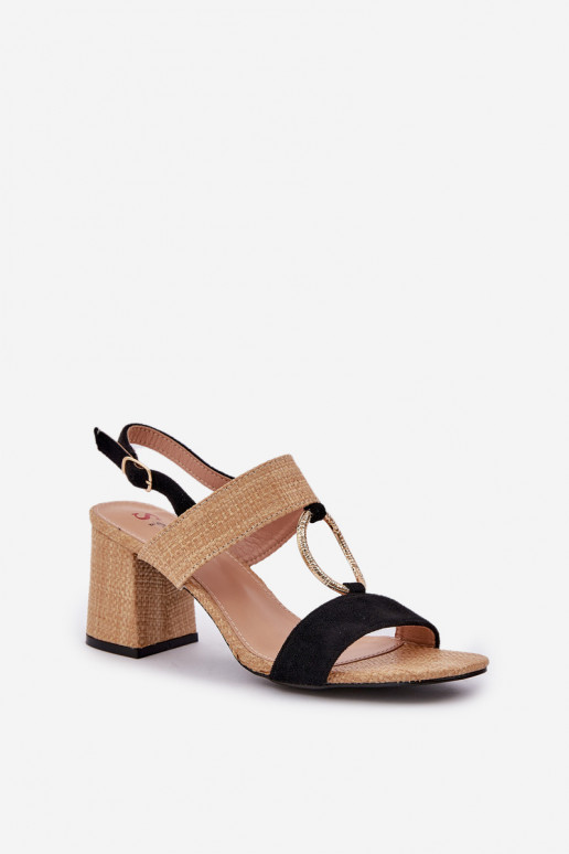 sandalen Op SłupkoInym Obcasie ZInart en-beige Afleeria sandalen Op SłupkoInym Obcasie ZInart en-beige Afleeria