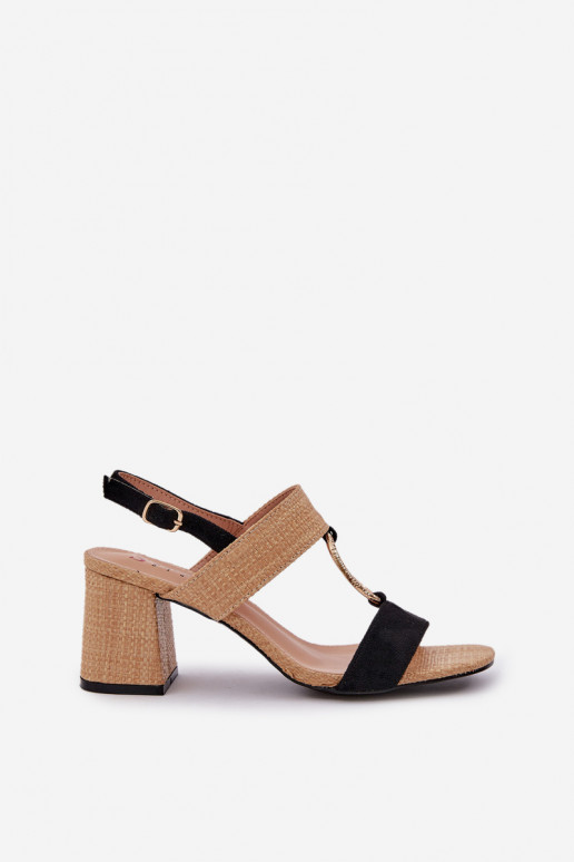 sandalen Op SłupkoInym Obcasie ZInart en-beige Afleeria sandalen Op SłupkoInym Obcasie ZInart en-beige Afleeria