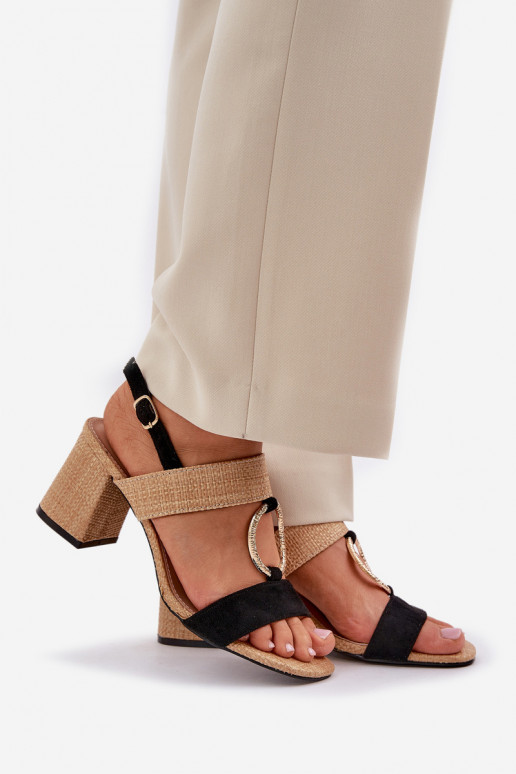 sandalen Op SłupkoInym Obcasie ZInart en-beige Afleeria sandalen Op SłupkoInym Obcasie ZInart en-beige Afleeria