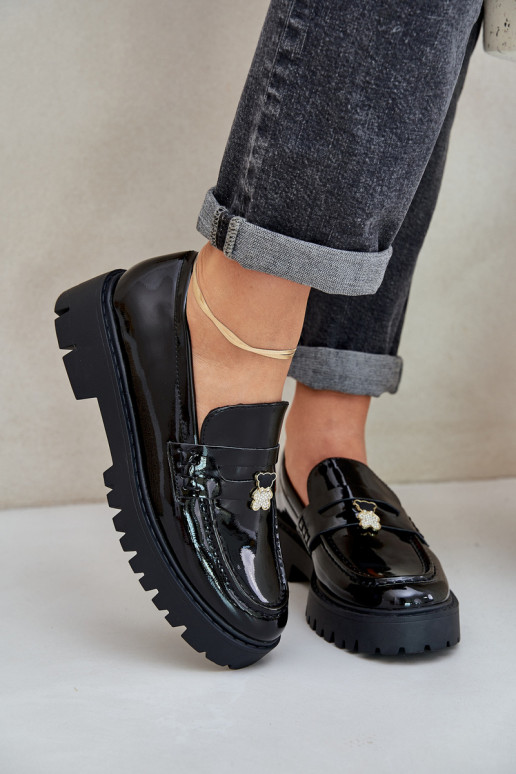 Gelakte mocassins Dames Z Przypinką teddyberen zInart INulinea Gelakte mocassins Dames Z Przypinką teddyberen zInart INulinea