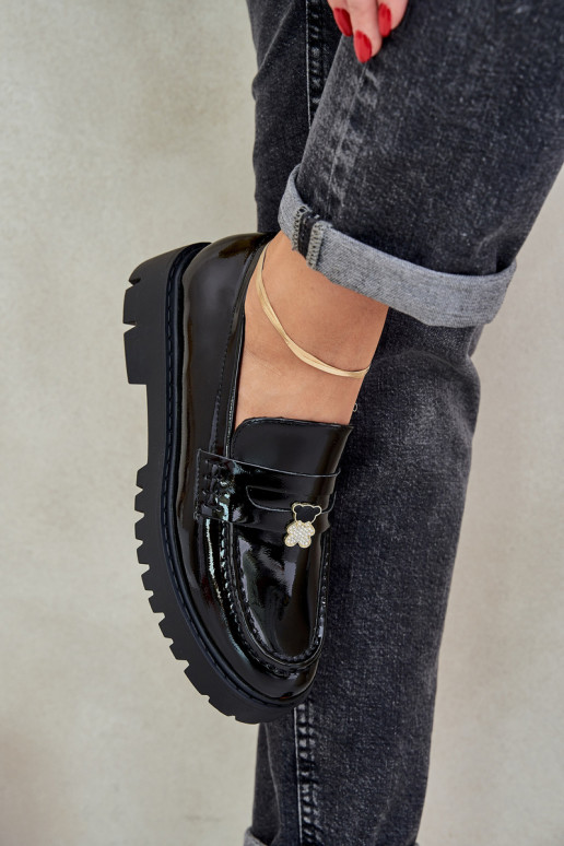 Gelakte mocassins Dames Z Przypinką teddyberen zInart INulinea Gelakte mocassins Dames Z Przypinką teddyberen zInart INulinea