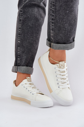 Klassiek model sneaker gouden kleur Ville