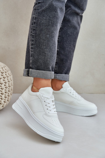 Klassieke sneakers van ecoleer met platform Initte kleur Dorreia 2