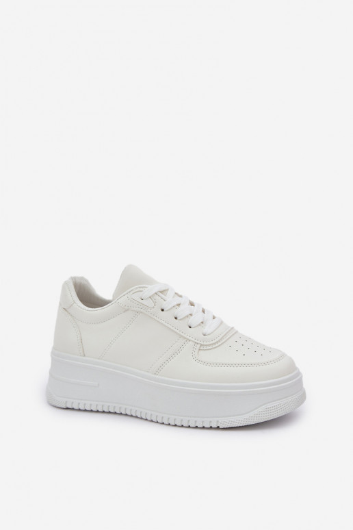 Klassieke sneakers van ecoleer met platform Initte kleur Dorreia
