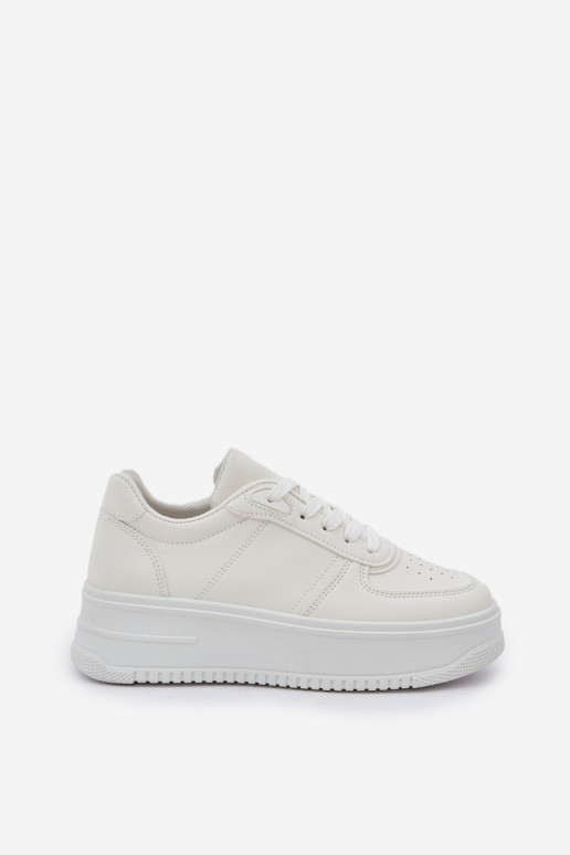 Klassieke sneakers van ecoleer met platform Initte kleur Dorreia