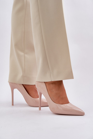 met lakeffect Hakken Ze Szpiczastymi Noskami beige Vizana 2